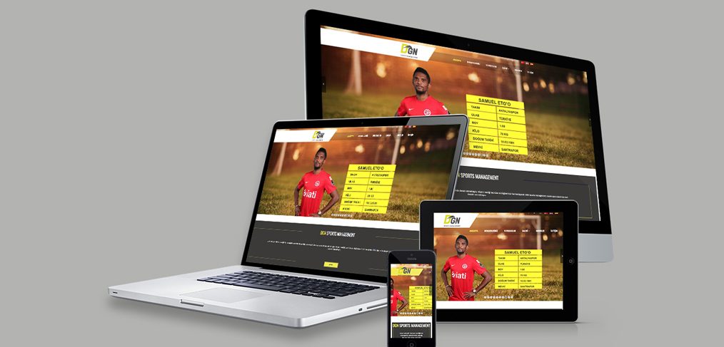 DGN Sports Management Web Site Tasarımı