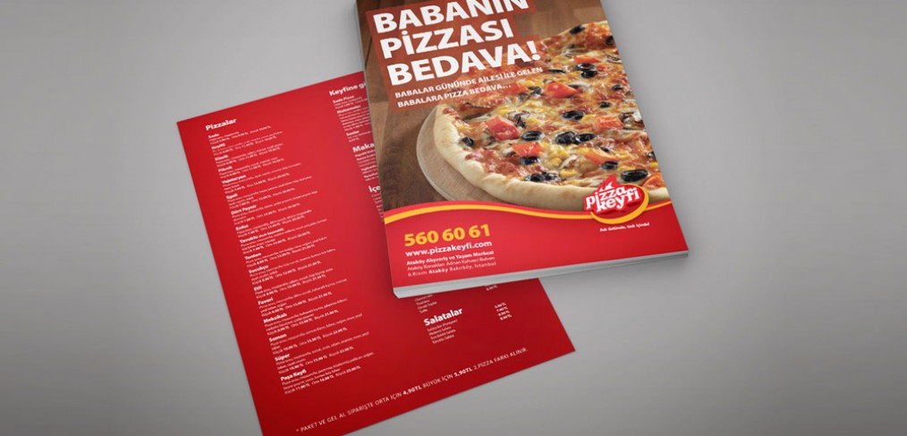 Pizza Keyfi Broşür Tasarımı