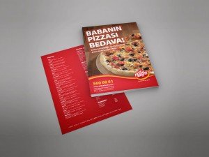 Pizza Keyfi Broşür Tasarımı