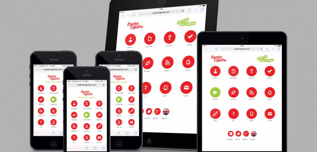 Ziyafet Çiğköfte Mobil Website Tasarımı